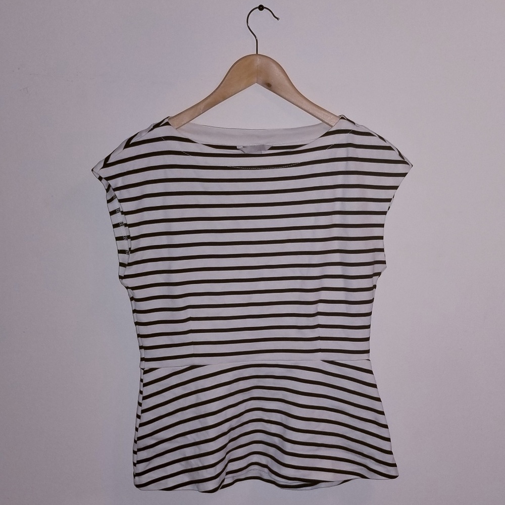 Striped Peplum Top